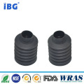 IBG high precision custom molded black silicon corrugated bellow